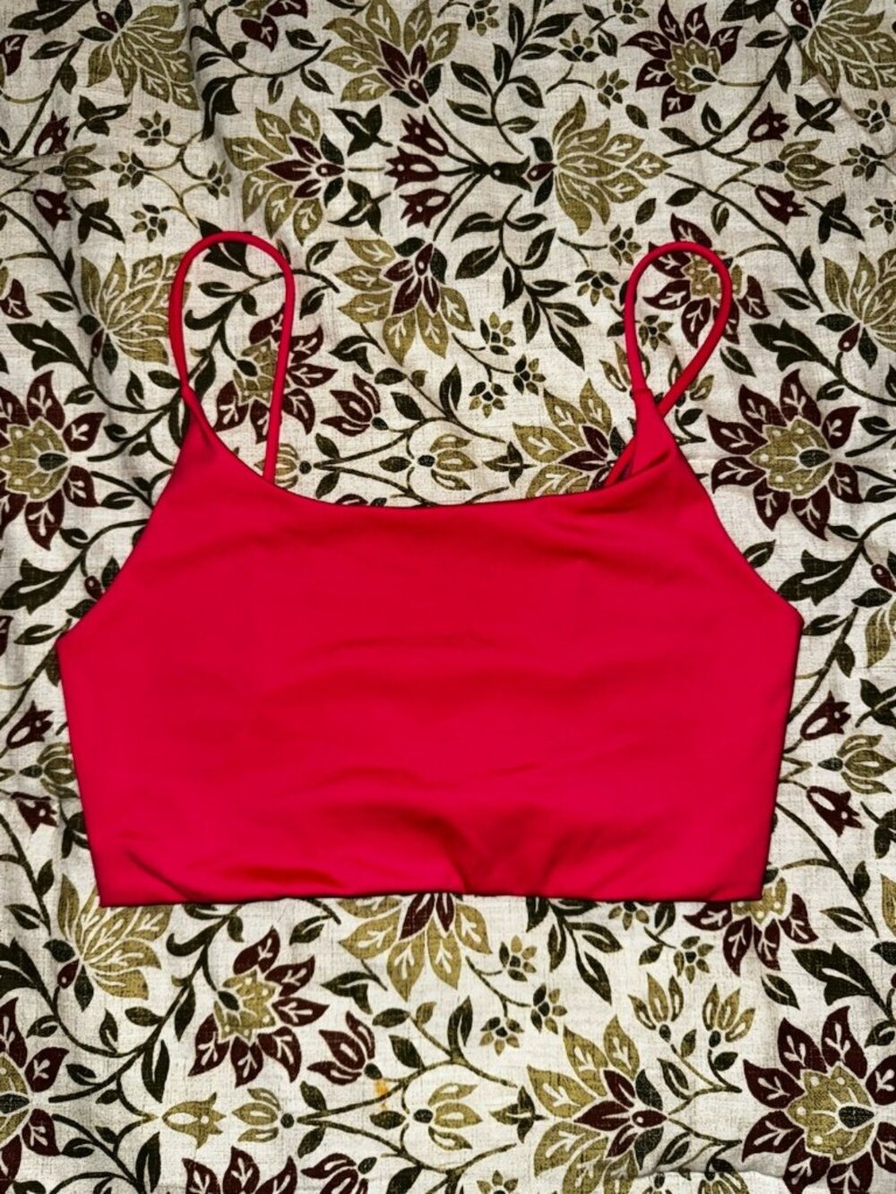 Alice + Olivia Hot Pink Crop Spaghetti Strap Tank Top Size S